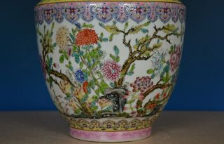 EXQUISITE LARGE ANTIQUE CHINESE FAMILLE ROSE PORCELAIN VASE MARKED QIANLONG A739 8
