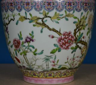 EXQUISITE LARGE ANTIQUE CHINESE FAMILLE ROSE PORCELAIN VASE MARKED QIANLONG A739 9
