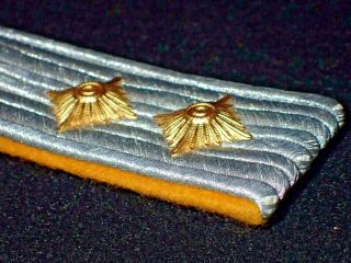 WWII Luftwaffe Flight Officer Shoulder Rank Board / Strap Hauptmann - Captain VF 3