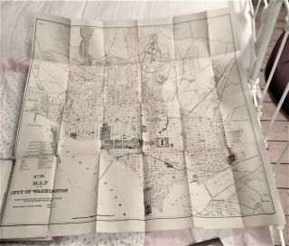 1899 Commissioners District Columbia Health Public Schools Huge Maps Gpo 1st