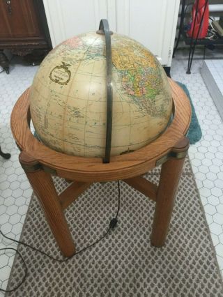 Replogle Heirloom 16 Inch World Globe With Stand Lights Up