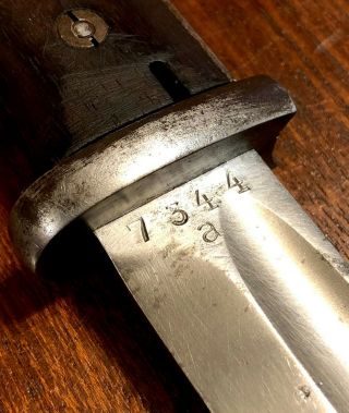 1935 German 84 / 98 Mauser Bayonet Ernst Pack S/177 G Unsharpened POLISHED BLADE 4