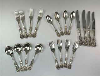 20 - Piece Starter / Completer Set Sterling Silver Reed & Barton Francis I Svc 4