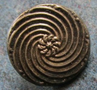 18th C.  French Pre Napoleonic Silver General Officer Wood Back Button 1775 1794