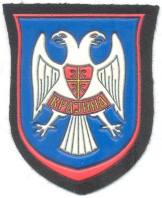 Serbia Republic Of Serbian Krajina Paramilitary Sleeve Patch,  Balkan War