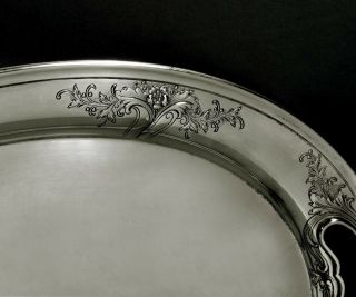 Alvin Sterling Tea Set Tray c1940 Hand Chased - No Mono 6