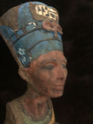 Rare Large Ancient Egyptian Queen Nefertari Granite Bust (c.  1370.  C - 1330 Bc)