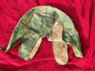 & Vietnam War Mitchell Pattern Camouflage Helmet Cover - 1973