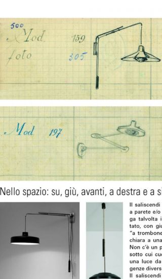 RARE MID CENTURY GINO SARFATTI for ARTELUCE Mod 197 WALL ARTICULATING LAMP ITALY 4