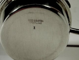 Reed & Barton Sterling Tea Set Kettle & Stand c1950 No Mono 8
