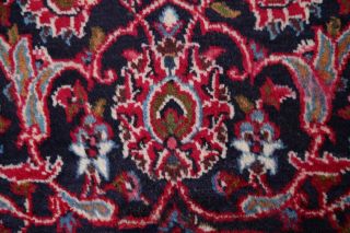Vintage Traditional Floral RED Persian Oriental Area Rug Hand - Knotted Wool 10x13 11
