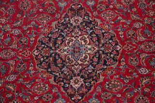 Vintage Traditional Floral RED Persian Oriental Area Rug Hand - Knotted Wool 10x13 4