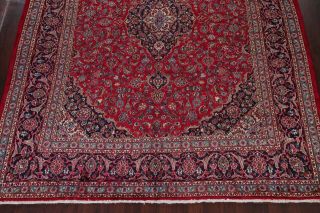 Vintage Traditional Floral RED Persian Oriental Area Rug Hand - Knotted Wool 10x13 5
