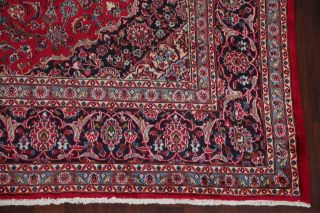 Vintage Traditional Floral RED Persian Oriental Area Rug Hand - Knotted Wool 10x13 6