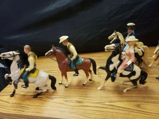 VINTAGE 1960 ' s HARTLAND HORSES,  RIDERS AND SADDLES,  RARE ANNIE OALKEY & INDIAN 10