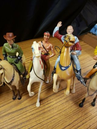 VINTAGE 1960 ' s HARTLAND HORSES,  RIDERS AND SADDLES,  RARE ANNIE OALKEY & INDIAN 5