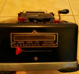 Vintage antique Remington Rand Hand Crank Adding Machine 2