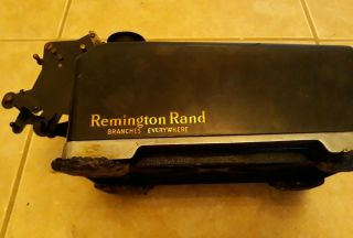Vintage antique Remington Rand Hand Crank Adding Machine 3