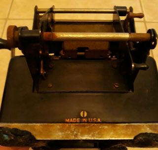 Vintage antique Remington Rand Hand Crank Adding Machine 4