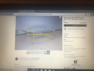 brass and glass coffee table 7