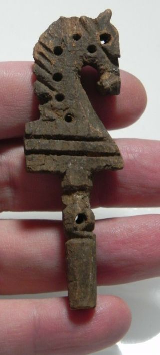 Zurqieh - As10621 - Ancient Egypt.  Byzantine Wood Hair Pin.  600 - 800 A.  D