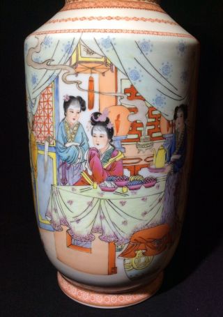 Fine Chinese Republic Period Famille Rose Porcelain Lantern Vase Character Mark 3