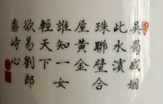 Fine Chinese Republic Period Famille Rose Porcelain Lantern Vase Character Mark 8