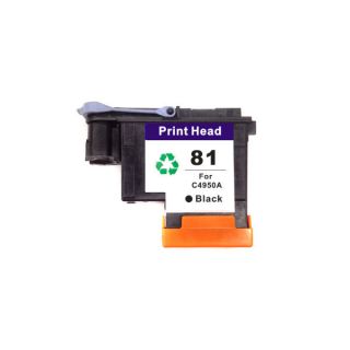 2x black printhead for hp81 for hp 81 C4950A Designjet 5000 5000ps 5500 5500ps 2