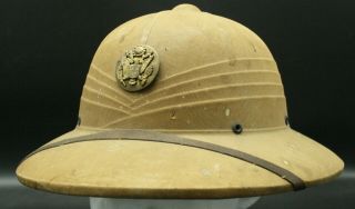 Wwii Us Navy Pith Helmet Cap Hat Military Jungle Hawley