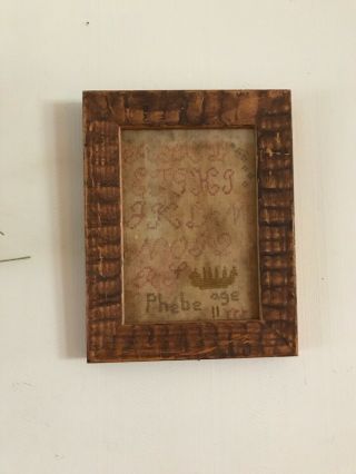 Primitive Colonial Counted Cross Stitch Abc Sampler