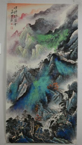 Magnificent Large Chinese Painting Signed Master Zhang Daqian P7188