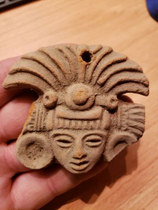 Mlc 1580 Meso American Pre Columbian Clay Human Effigy Idol Artifact