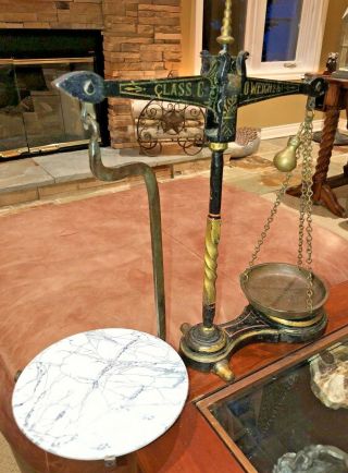 Antique English Apothecary Balance Scale Mid 1800’s 10