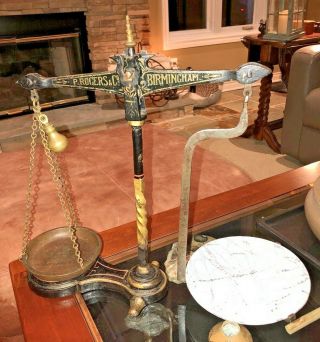 Antique English Apothecary Balance Scale Mid 1800’s 2