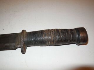 Military Fighting Knife,  Cattaraugus 2250 - SEEN BATTLE - PRICED 2 SELL 3