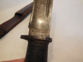 Military Fighting Knife,  Cattaraugus 2250 - SEEN BATTLE - PRICED 2 SELL 7