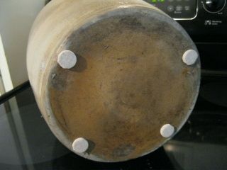 RARE Old C W Braun - Buffalo NY - Stoneware 3 Jug / Crock w Cobalt Flower 9