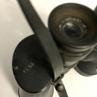 Vintage US Navy Binoculars 7x50 No Maker or Date Serial 12403 10