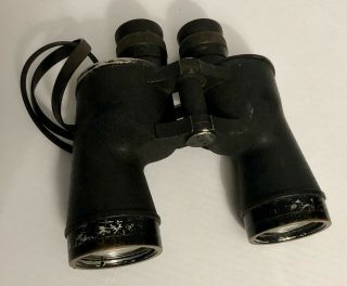 Vintage US Navy Binoculars 7x50 No Maker or Date Serial 12403 2