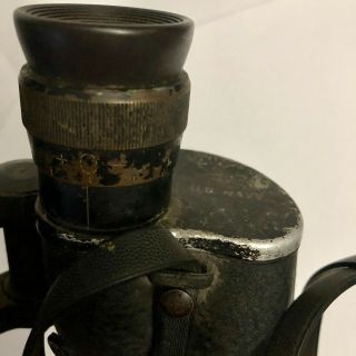 Vintage US Navy Binoculars 7x50 No Maker or Date Serial 12403 8