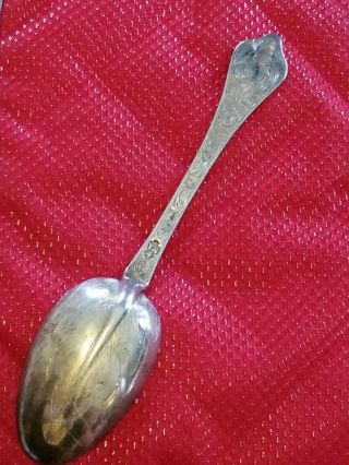 Antique Dog - nose Britannia Silver Flame back spoon 4