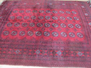 A Wonderful Old Handmade Afghan Oriental Rug (270 X 210 Cm)