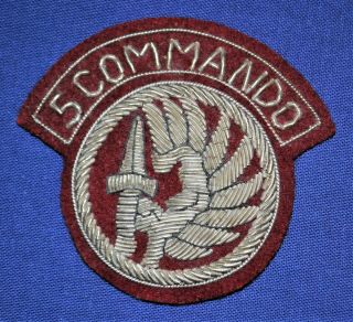2nd Foreign Parachute Regiment 5th Commando Bullion Patch