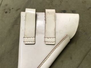 2A POST WWII GERMAN WALTHER PP PPK LEATHER HOLSTER - WHITE 5