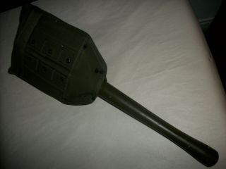 H - W 1952 Korea War US Military Entrenching Tool Shovel Pick & Sheath NOS 2
