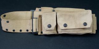 WWI US ARMY OFFICERS MEDICAL BELT,  EAGLE SNAPS,  1918 2