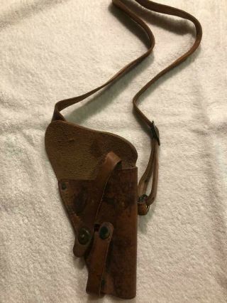 Wwii Smith And Wesson S&w Victory Model Navy Usn Pilot Shoulder Holster Boyt 44