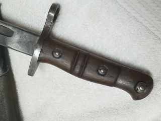 British ? M1913/17 Bayonet & Scabbard By Remington Knife Blade WW1 WW2 10