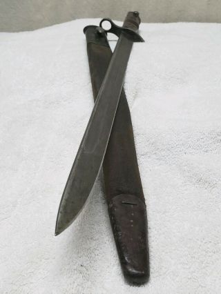 British ? M1913/17 Bayonet & Scabbard By Remington Knife Blade WW1 WW2 4