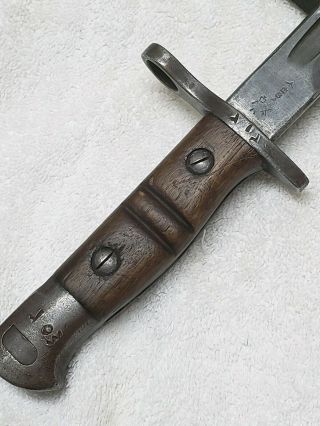 British ? M1913/17 Bayonet & Scabbard By Remington Knife Blade WW1 WW2 9